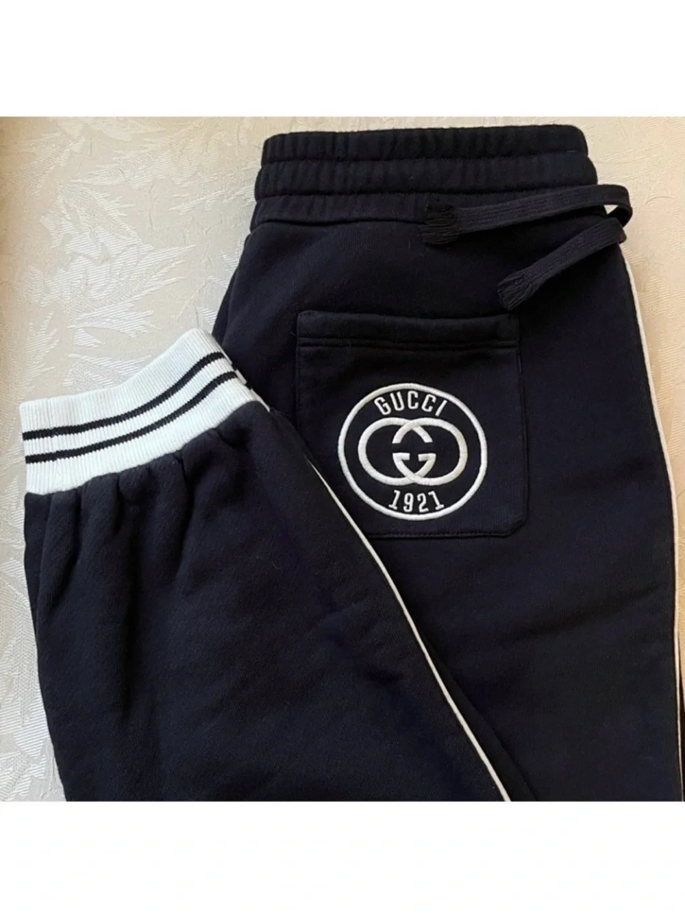 Gucci Men’s GG Logo Jogger Pants - Black - Size L - Alessandro Michele Era